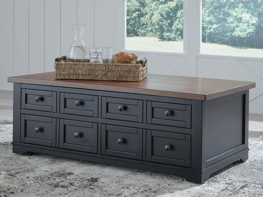Wildenauer Lift-Top Coffee Table - Black (2)