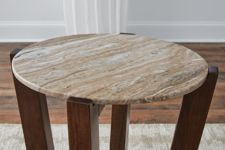Tanidore End Table - Light Brown (5)