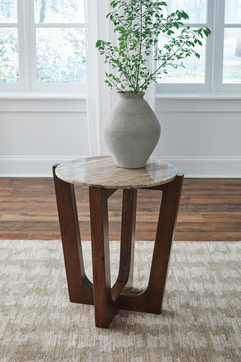 Tanidore End Table - Light Brown (2)