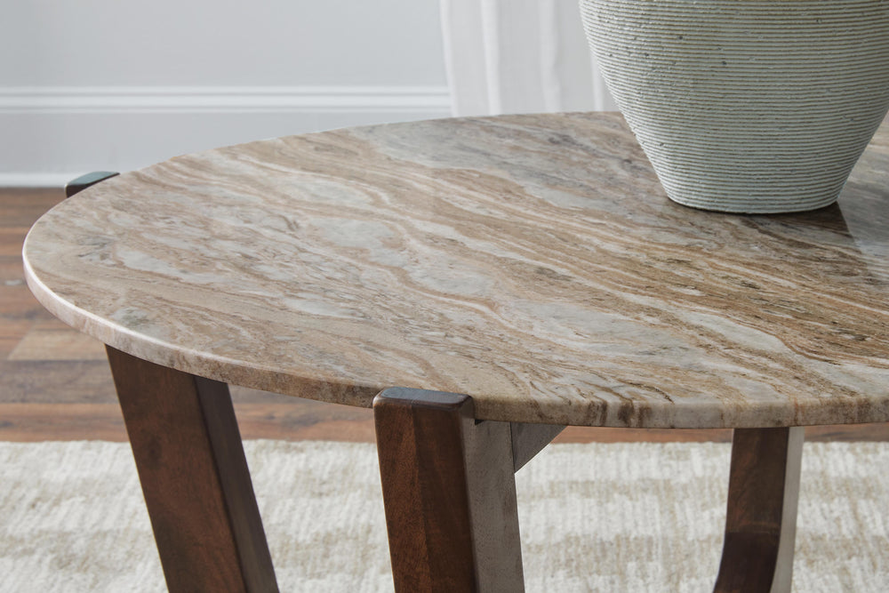 Tanidore Coffee Table - Light Brown (5)