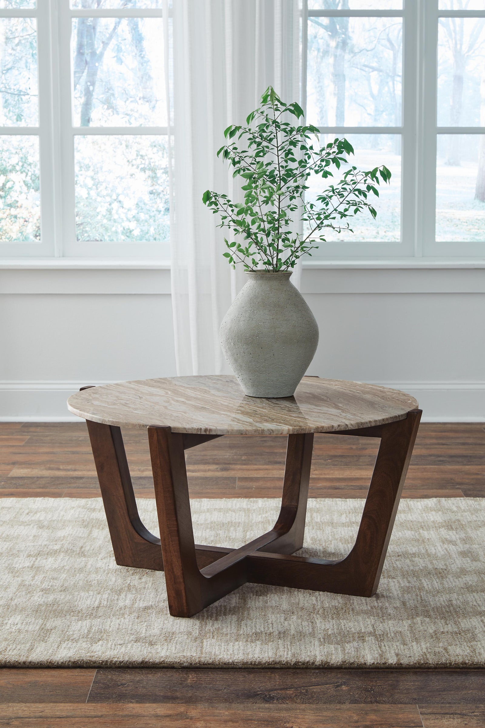 Tanidore Coffee Table - Light Brown (2)