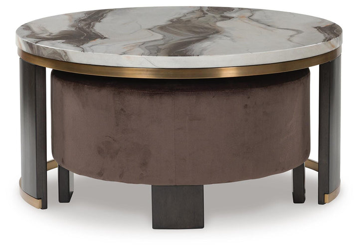 Jazmore Nesting Coffee Table (Set of 2) - Dark Brown (6)
