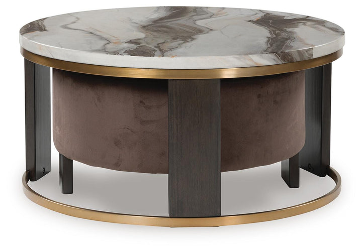 Jazmore Nesting Coffee Table (Set of 2) - Dark Brown (3)