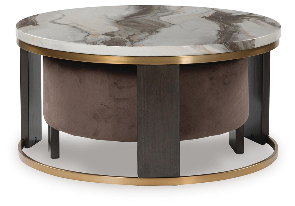Jazmore Nesting Coffee Table (Set of 2) - Dark Brown (3)
