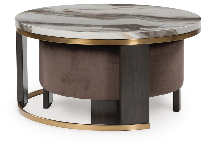 Jazmore Nesting Coffee Table (Set of 2) - Dark Brown (5)