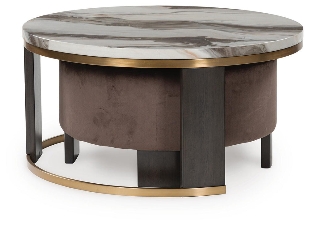 Jazmore Nesting Coffee Table (Set of 2) - Dark Brown (5)