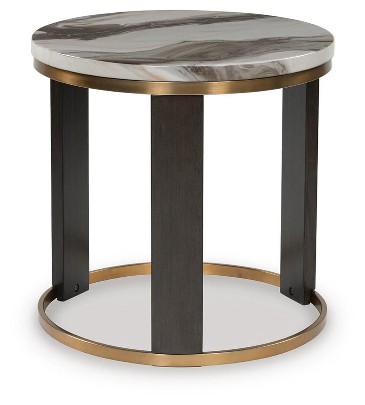 Jazmore End Table - Dark Brown (4)