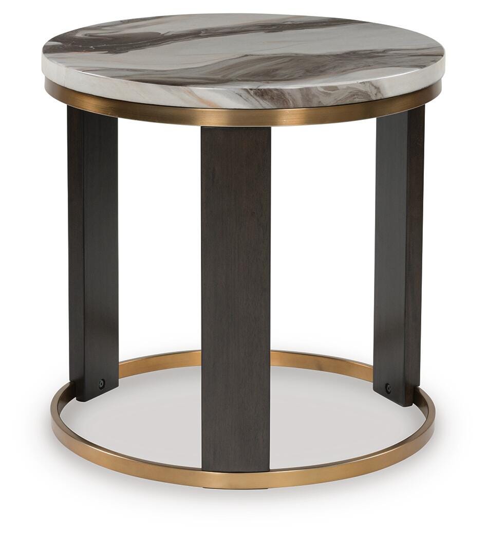 Jazmore End Table - Dark Brown (4)