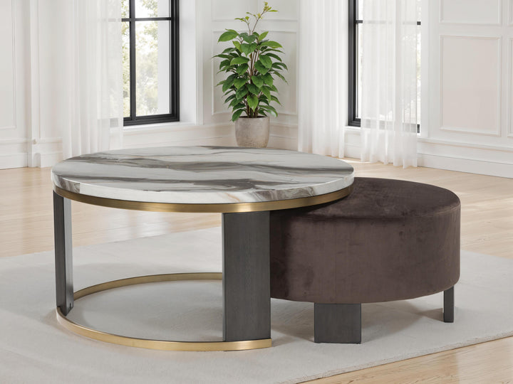 Jazmore Nesting Coffee Table (Set of 2) - Dark Brown (8)