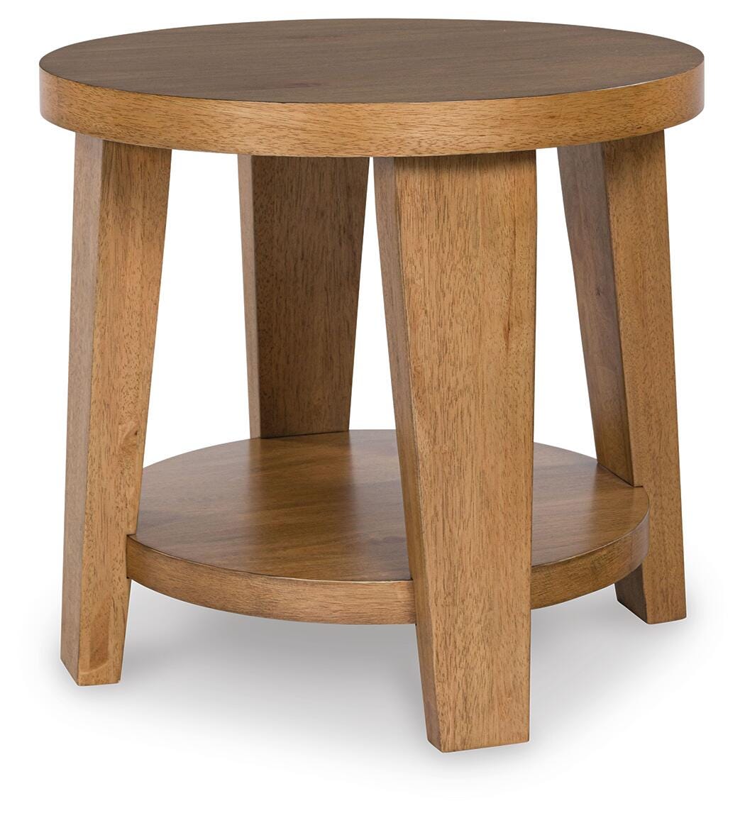 Kristiland End Table - Light Brown (1)