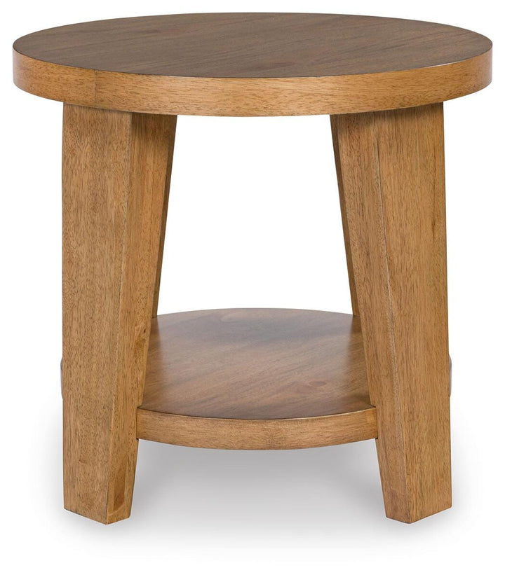 Kristiland End Table - Light Brown (4)