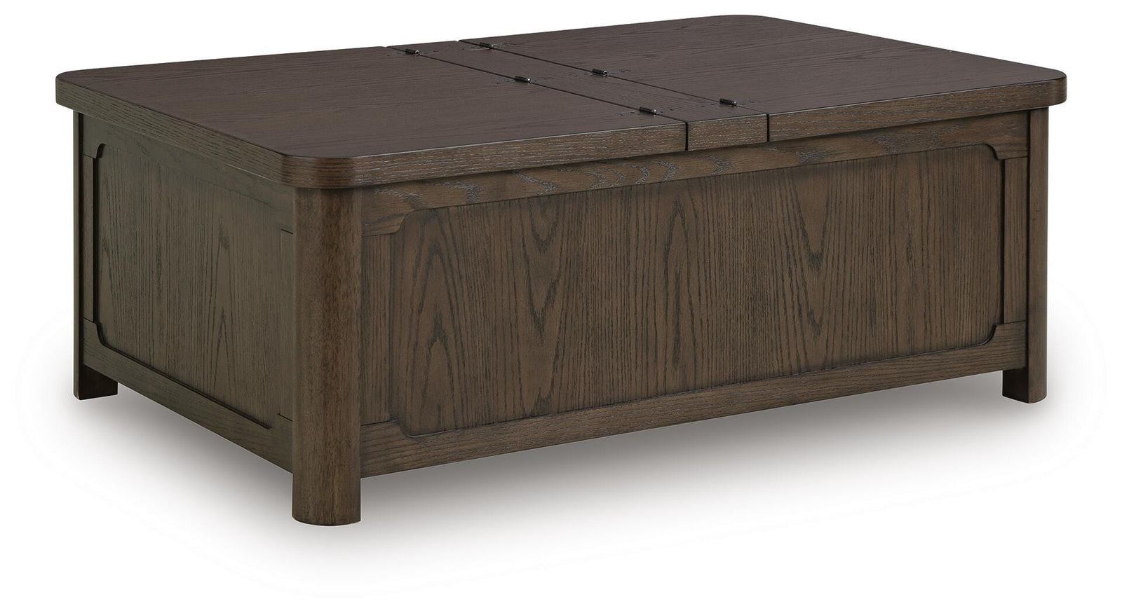 Breckington Coffee Table With Storage - Dark Brown (1)