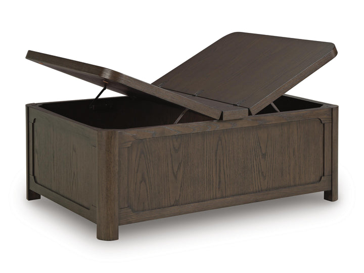 Breckington Coffee Table With Storage - Dark Brown (3)