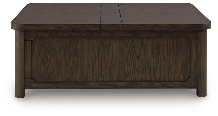 Breckington Coffee Table With Storage - Dark Brown (4)