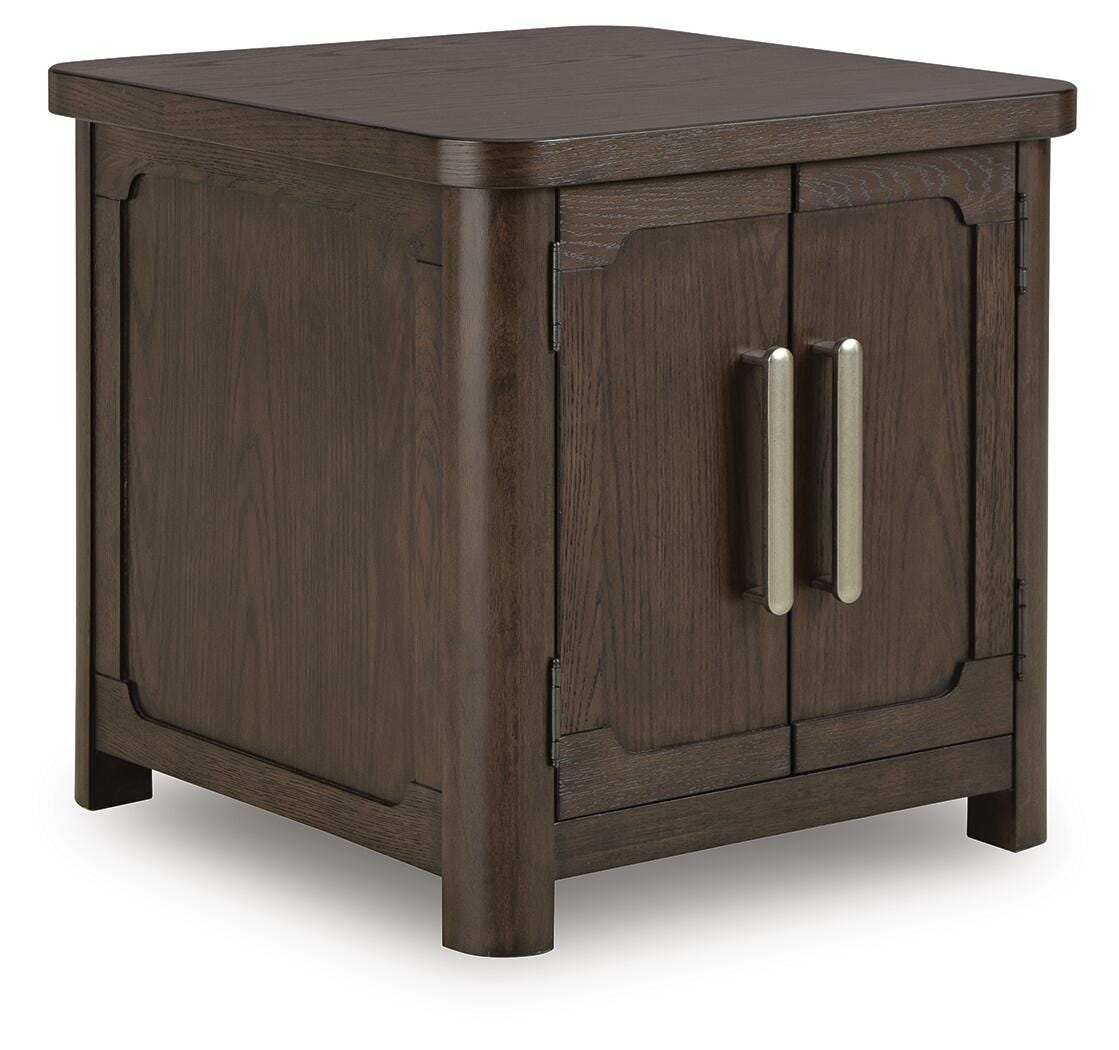 Breckington End Table - Dark Brown (1)