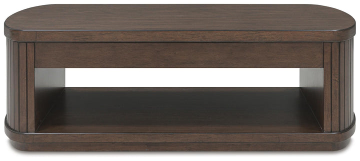 Korestone Lift-Top Coffee Table - Dark Brown (4)