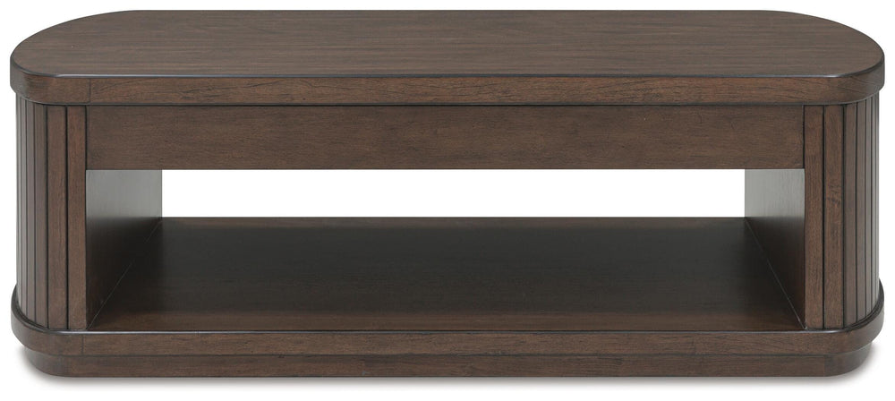 Korestone Lift-Top Coffee Table - Dark Brown (4)