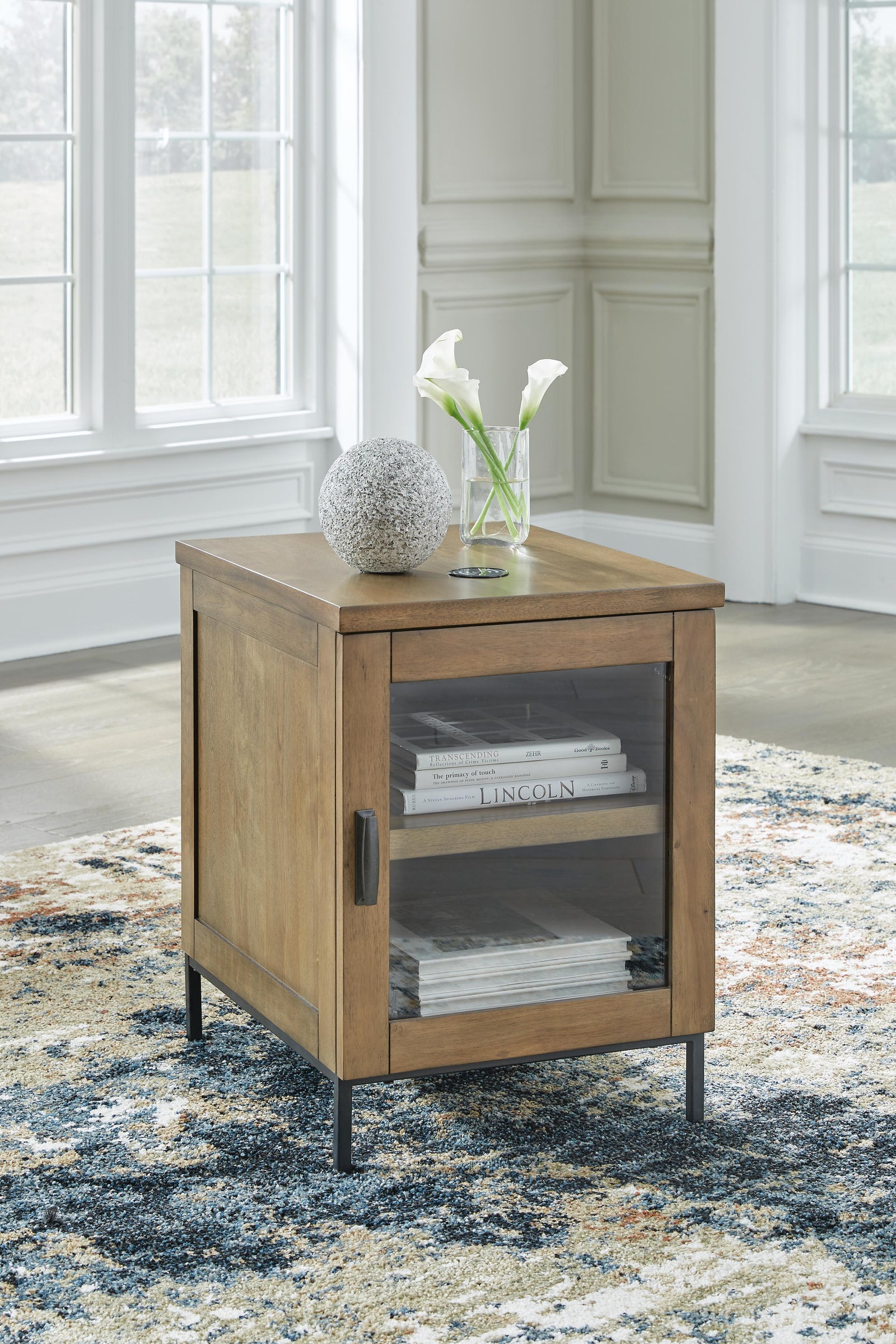 Torlanta Chairside End Table - Dark Brown (2)