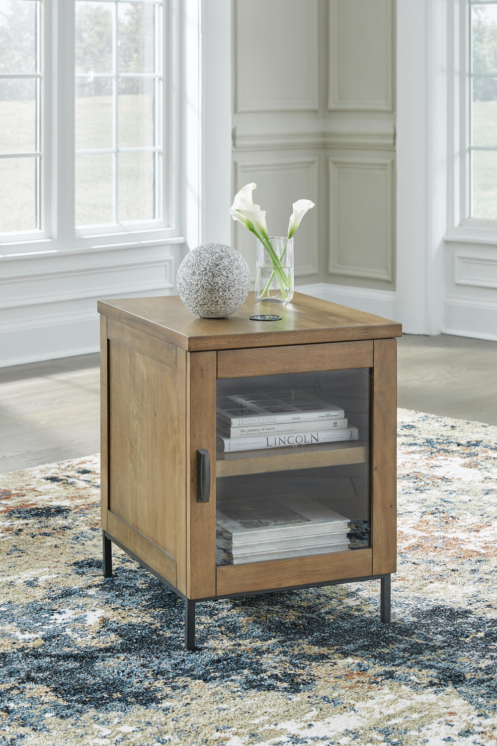 Torlanta Chairside End Table - Dark Brown (2)