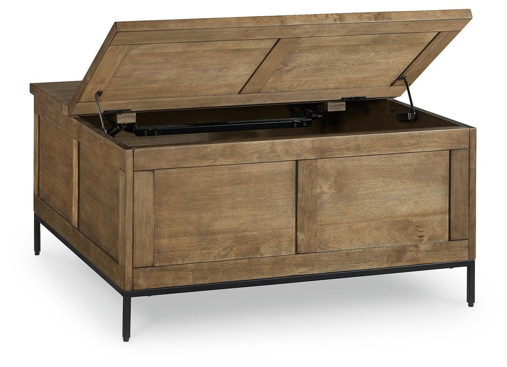 Torlanta Lift-Top Coffee Table - Dark Brown (3)
