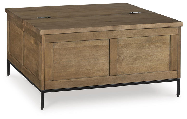 Torlanta Lift-Top Coffee Table - Dark Brown (6)