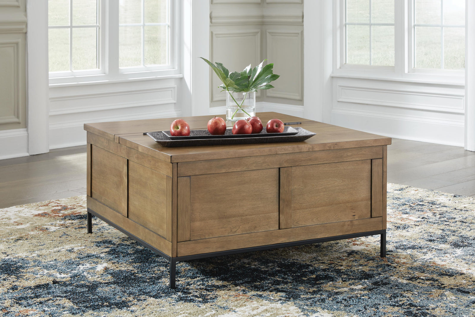 Torlanta Lift-Top Coffee Table - Dark Brown (2)