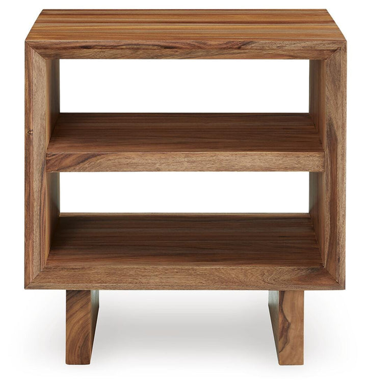 Dressonni End Table - Light Brown (3)