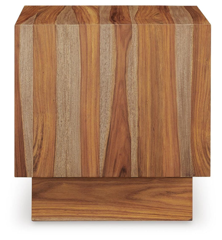 Dressonni End Table - Light Brown (4)