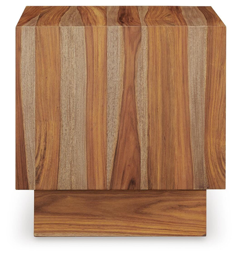 Dressonni End Table - Light Brown (4)