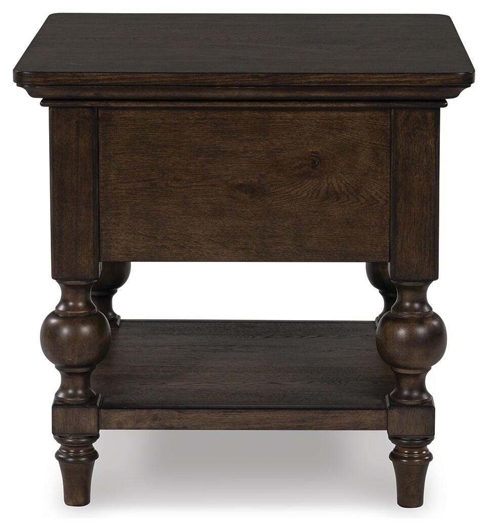 Veramond End Table - Dark Brown (6)