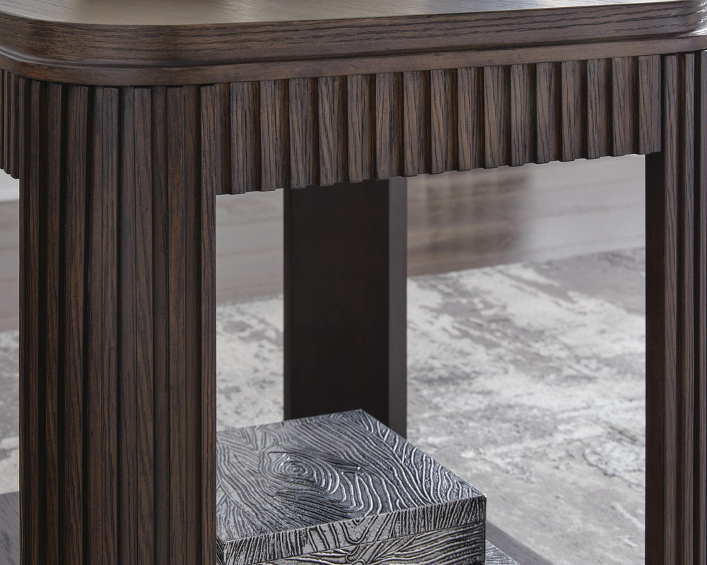 Carlibrie End Table - Dark Brown (6)