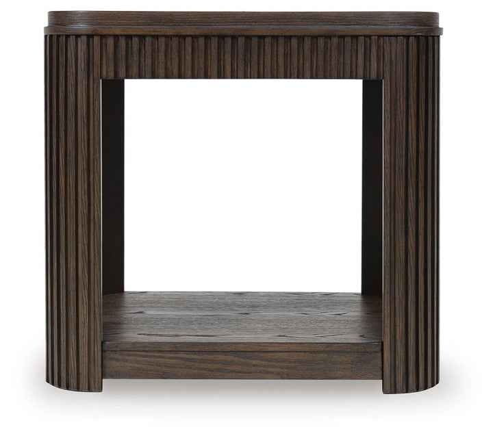 Carlibrie End Table - Dark Brown (4)