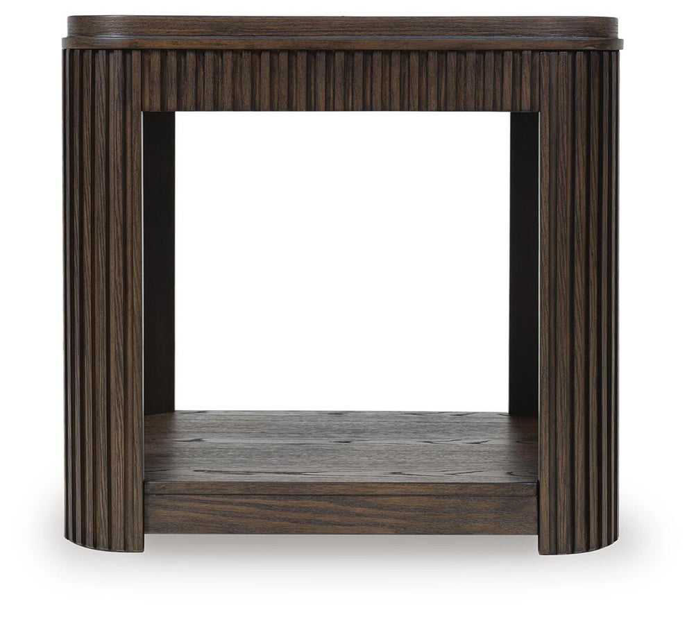 Carlibrie End Table - Dark Brown (4)