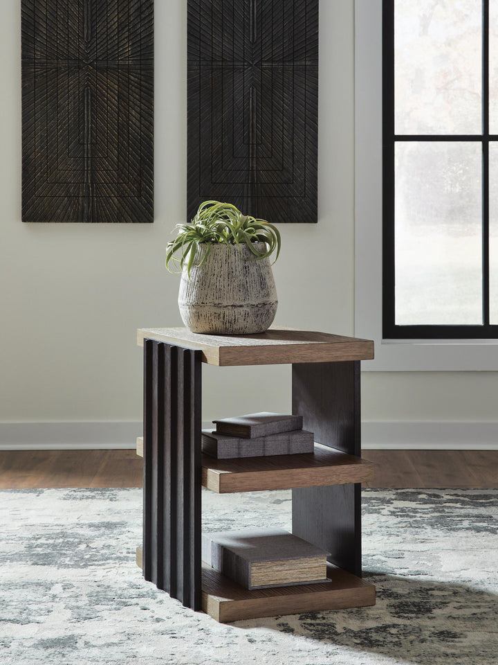Rylandyn End Table - Black/Light Brown (2)