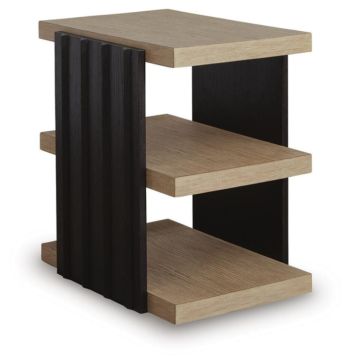 Rylandyn End Table - Black/Light Brown (1)