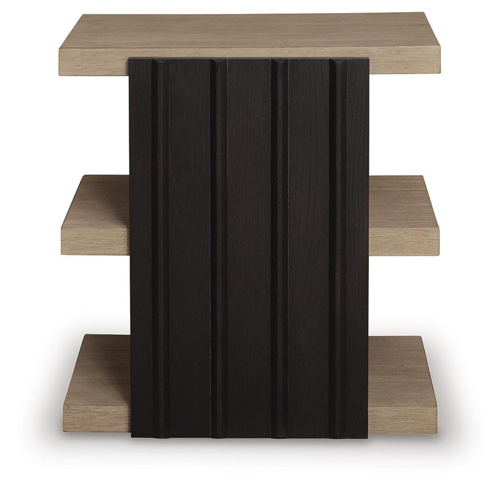 Rylandyn End Table - Black/Light Brown (4)