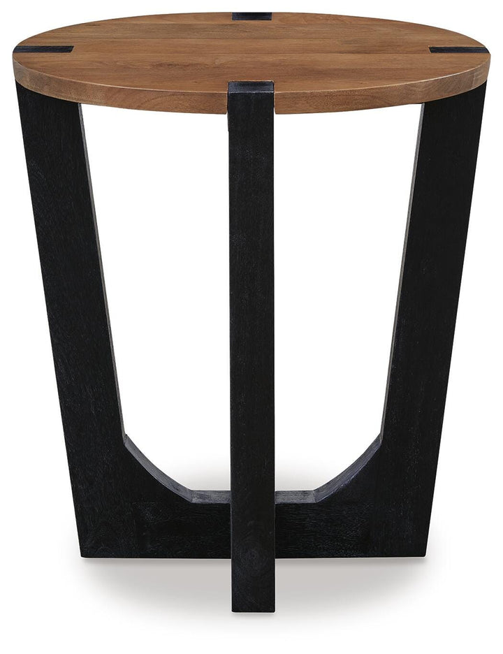 Hanneforth End Table - Dark Brown (3)