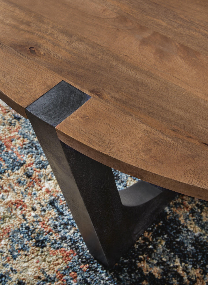 Hanneforth Coffee Table - Dark Brown (5)
