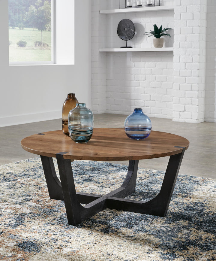 Hanneforth Coffee Table - Dark Brown (2)