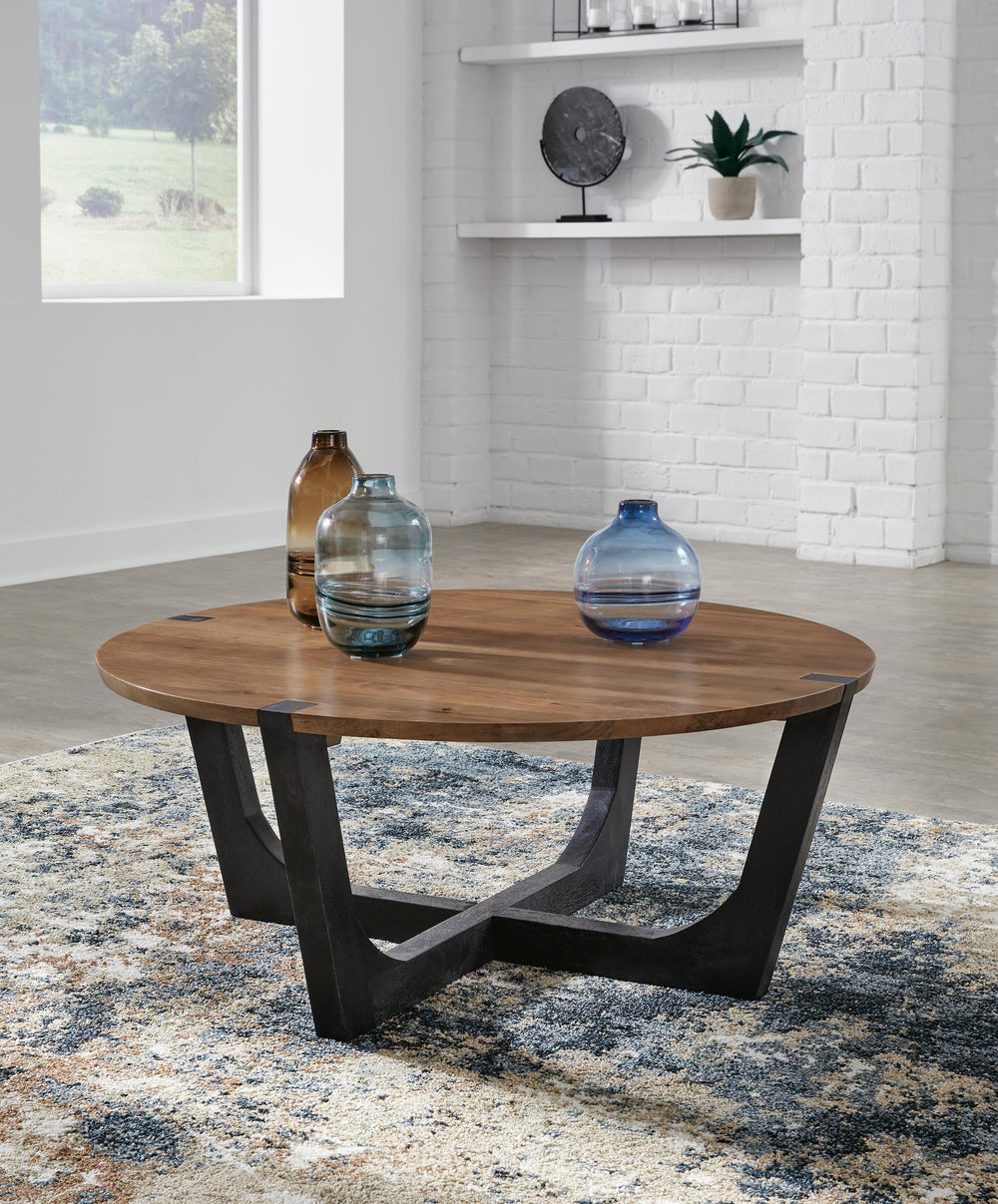 Hanneforth Coffee Table - Dark Brown (2)