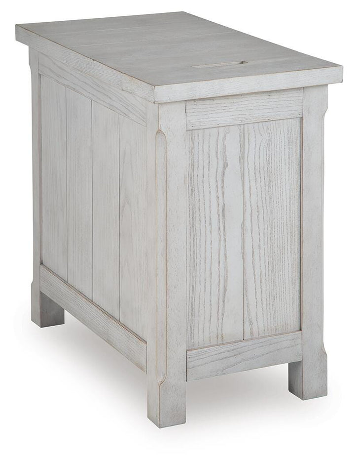 Robbinsdale Chairside End Table - Antique White (5)