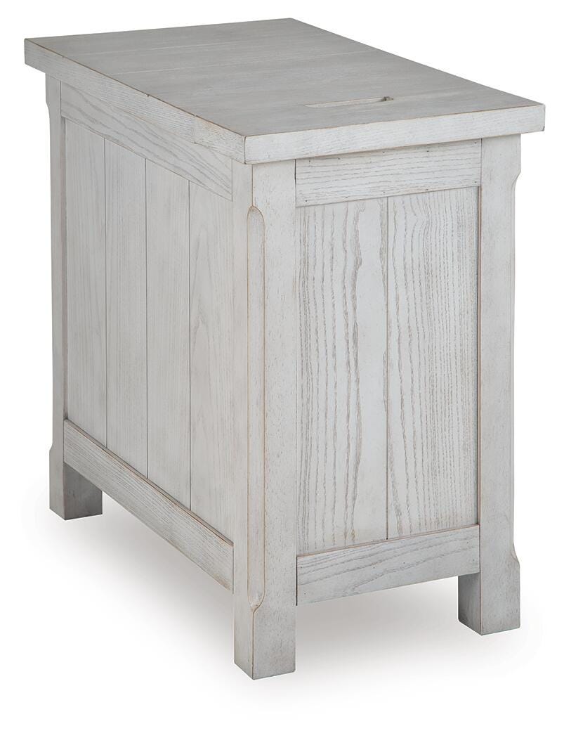 Robbinsdale Chairside End Table - Antique White (5)