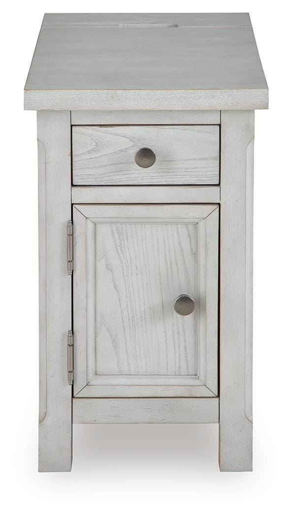 Robbinsdale Chairside End Table - Antique White (4)