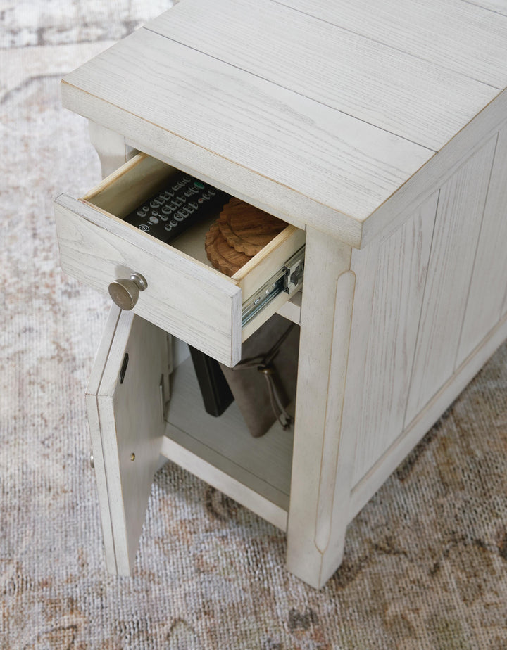Robbinsdale Chairside End Table - Antique White (6)