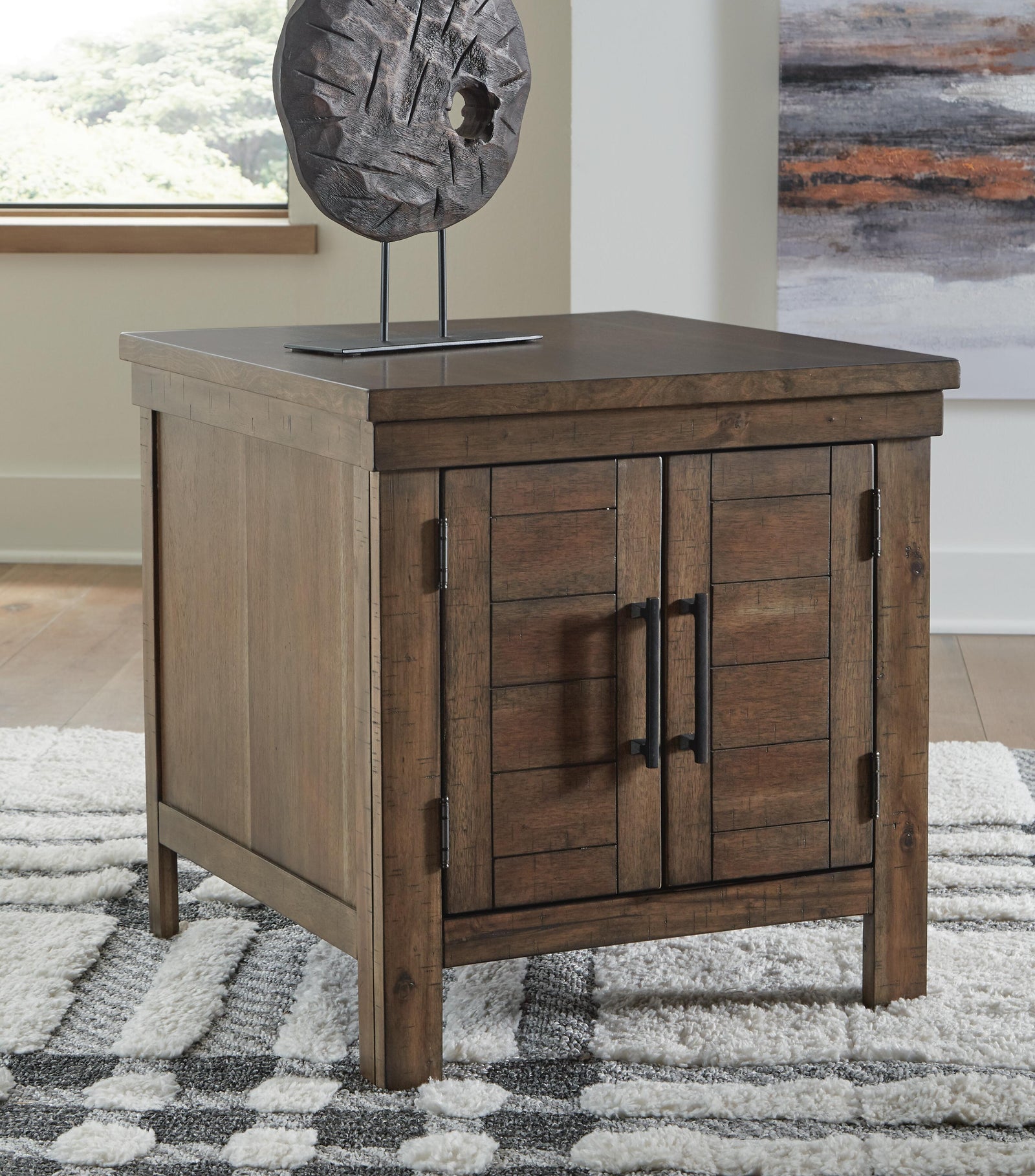Moriville End Table - Dark Brown (2)