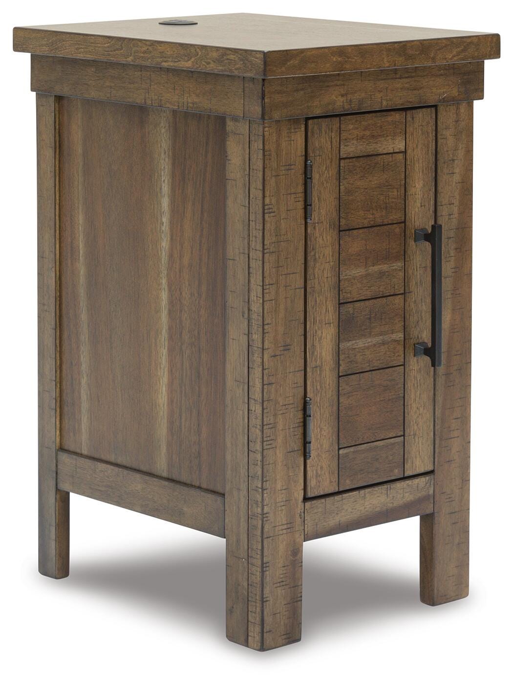 Moriville Chairside End Table - Dark Brown (1)
