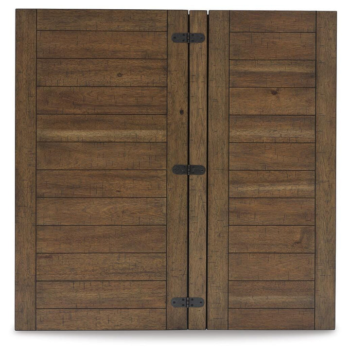 Moriville Lift-Top Coffee Table - Dark Brown (5)