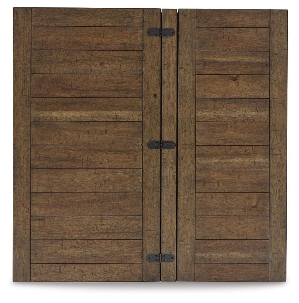 Moriville Lift-Top Coffee Table - Dark Brown (5)