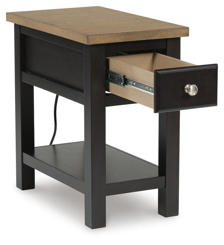 Drazmine Chairside End Table - Dark Brown (3)