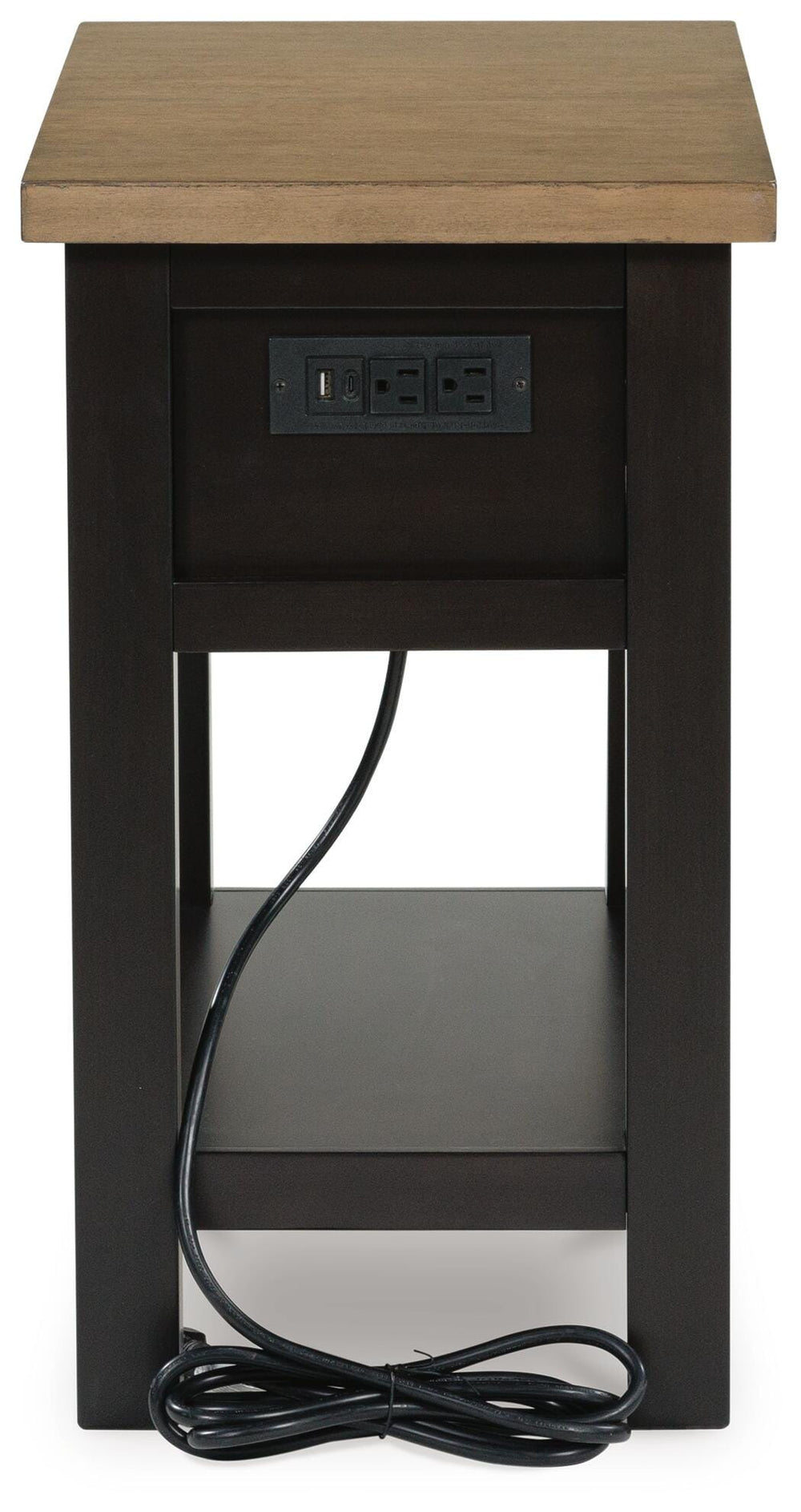 Drazmine Chairside End Table - Dark Brown (6)